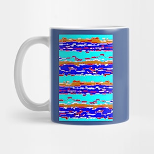 Bush Ants Abstract Digital Var 12 solid background Mug